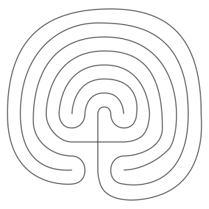 My labyrinth template for Diva Challenge #215.